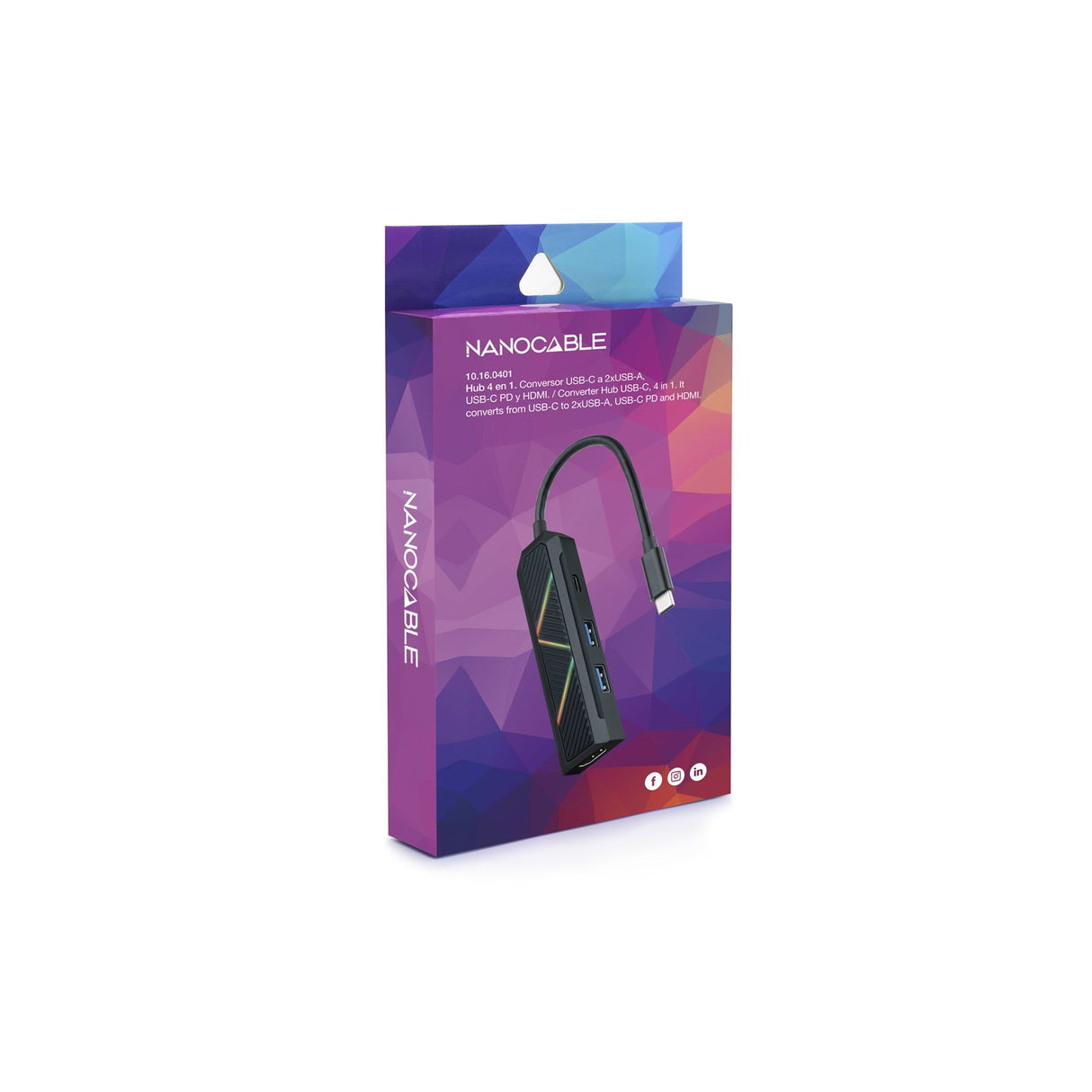 EAN 8433281011847 - Nanocable 10.16.0401 base para portátil y replicador de puertos Alámbrico USB 3.2 Gen 1 (3.1 Gen 1) Type- imagen 4