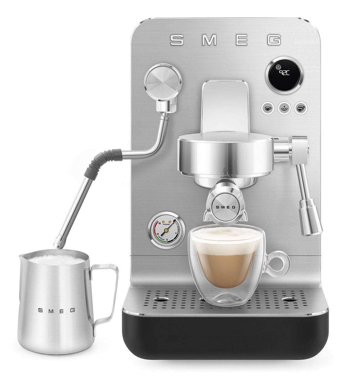 Cafetera Smeg Espresso Colección Negra Emc02blmeu