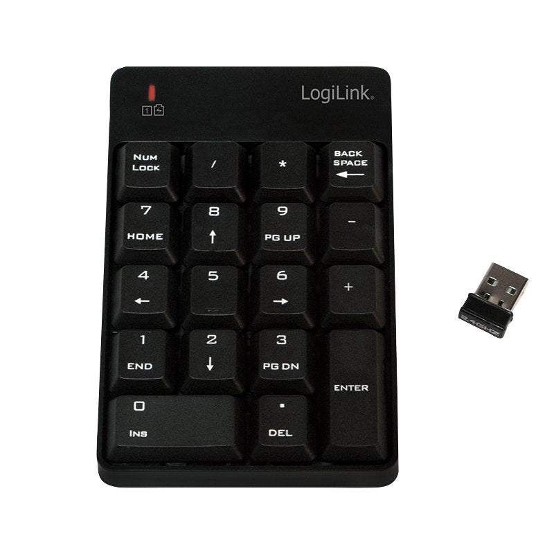 EAN 4052792029864 - LogiLink ID0120 teclado numérico Portátil RF inalámbrico Negro imagen 1