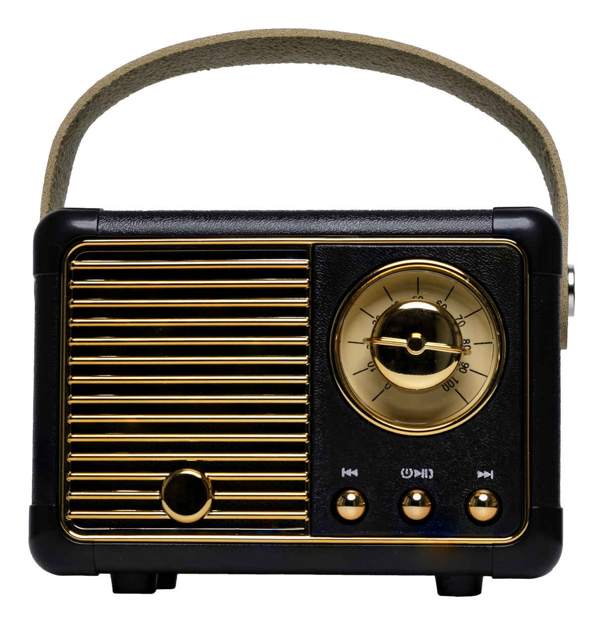 Denver Btp-203b Mini Bt-Lautsprecher Retro-Design Schwarz