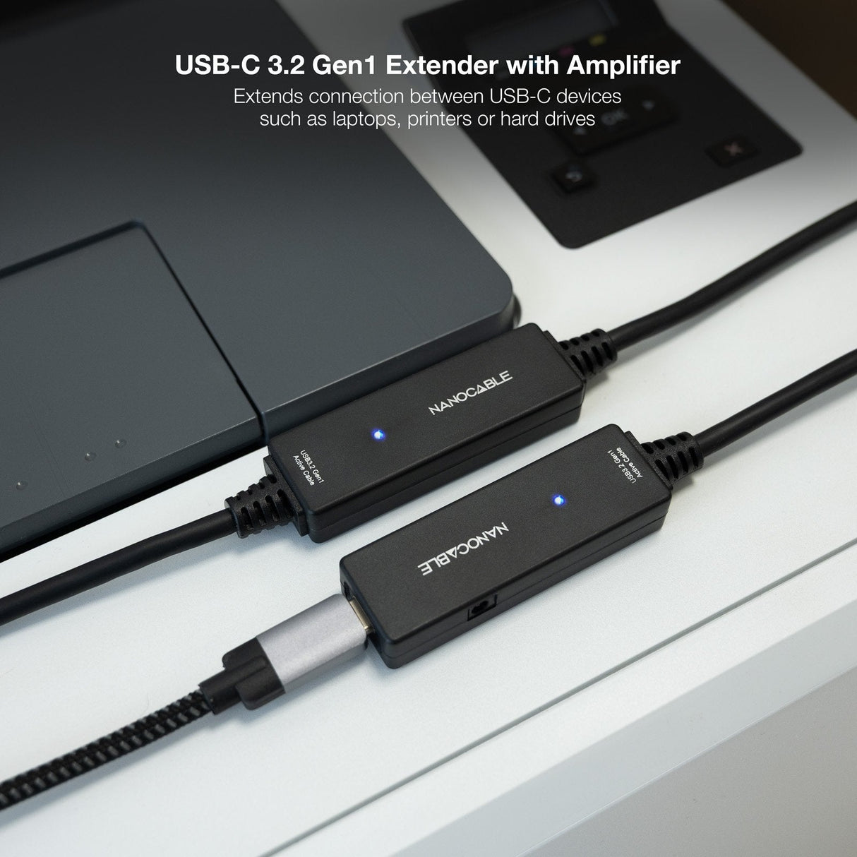 Cable Usb 3.2 Prol C/Amplificador Tipo C/M-C/H 10m