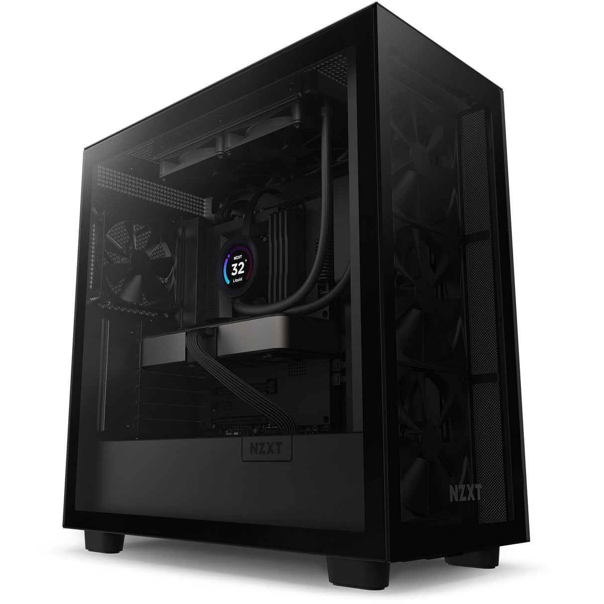 Refrigerador Liquido Cpu Nzxt Kraken Elite 240 2x120 Negro Per Display Lcd Plus