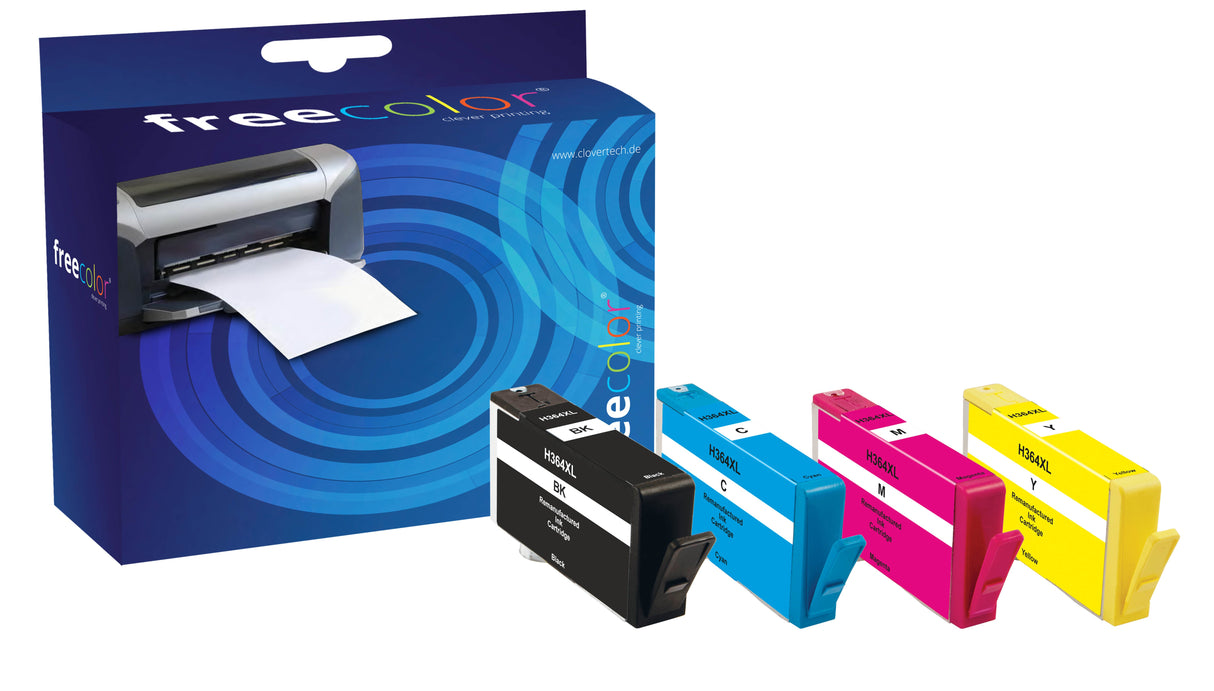 EAN 7612735020784 - Freecolor HP684EE-INK4-FRC cartucho de tinta 4 pieza(s) Negro, Cian, Magenta, Amarillo imagen 1