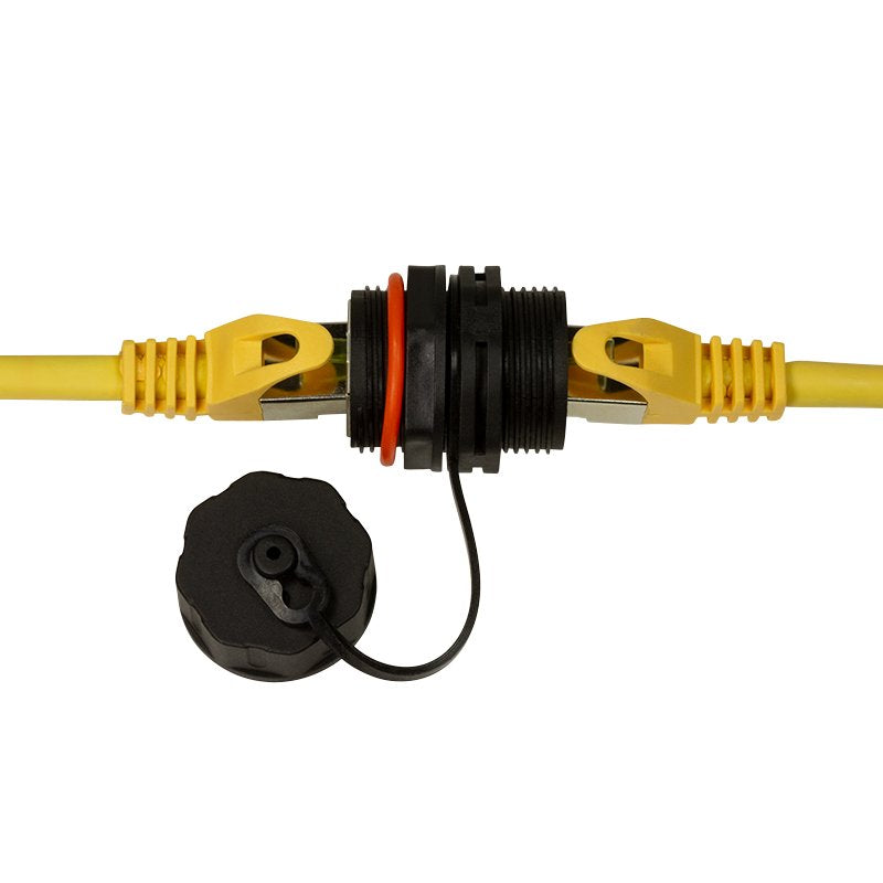 Logilink Cat.6a Indumrie Schraub-Kupplung 2xrj45, Negro