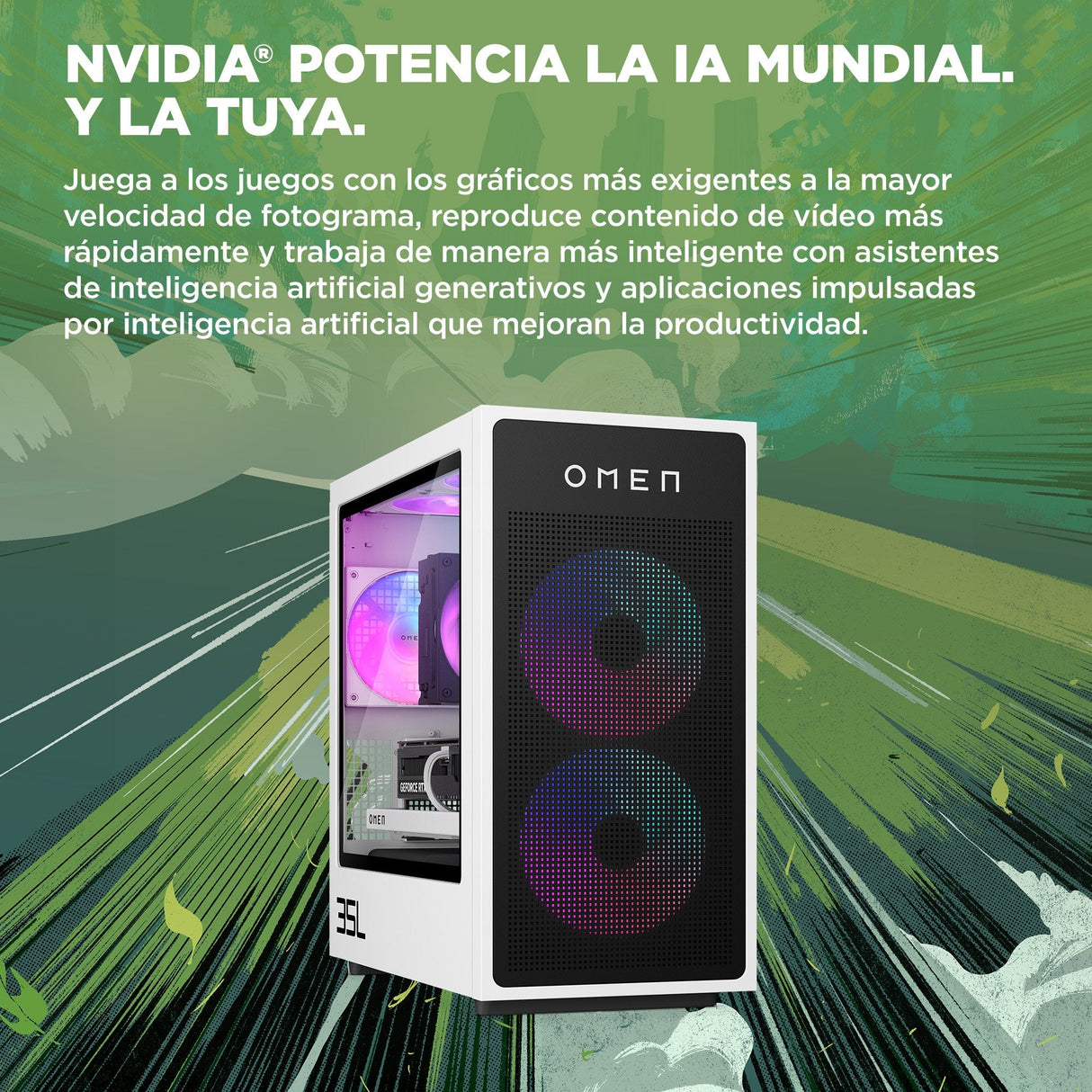 Pc Gaming Hp Omen Gt16-0056ns Intel Core I7-14700f 16gb 1tb Ssd Geforce Rtx 5060 Ti Sin Sistema Operativo