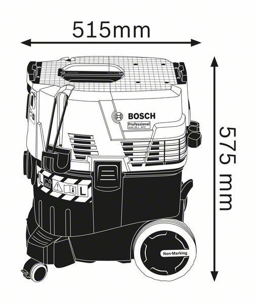 EAN 3165140705516 - Bosch GAS 35 L AFC Professional Negro, Azul 1200 W imagen 3