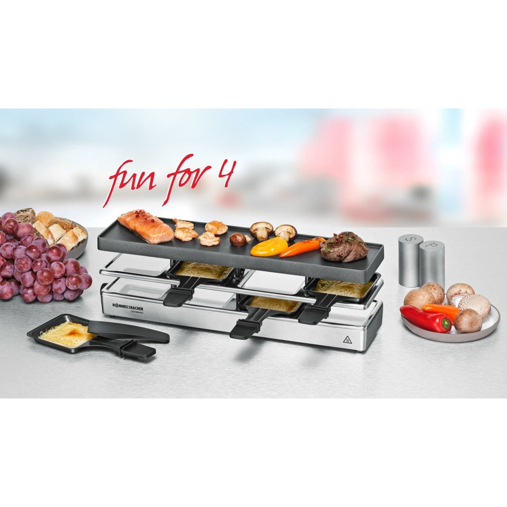Raclette Rommelsbacher Diversión Para 4 Rc 800, Rc 800