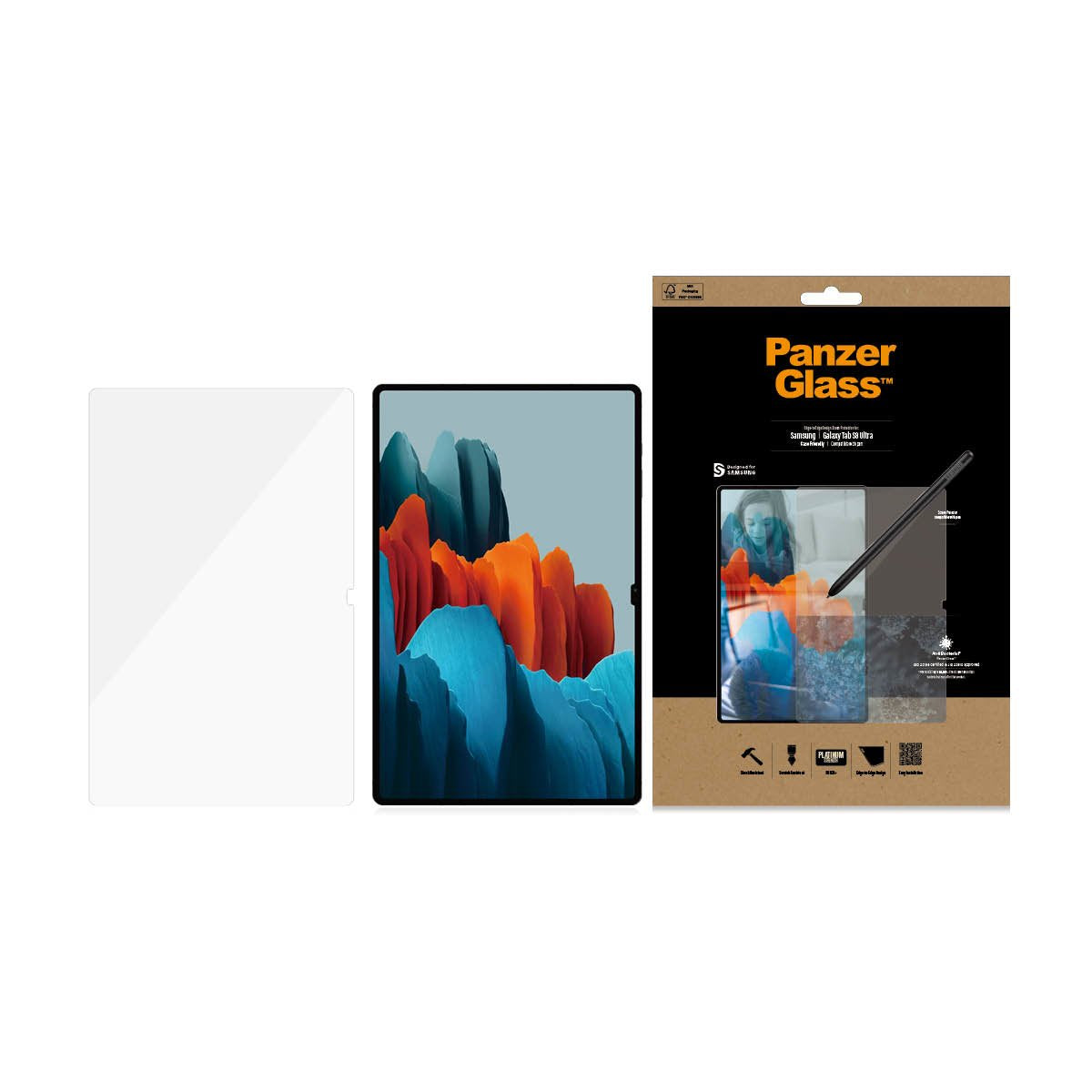 EAN 5711724072895 - PanzerGlass ® Screen Protector Samsung Galaxy Tab S8 Ultra | S9 Ultra | Ultra-Wide Fit Protector de panta imagen 7