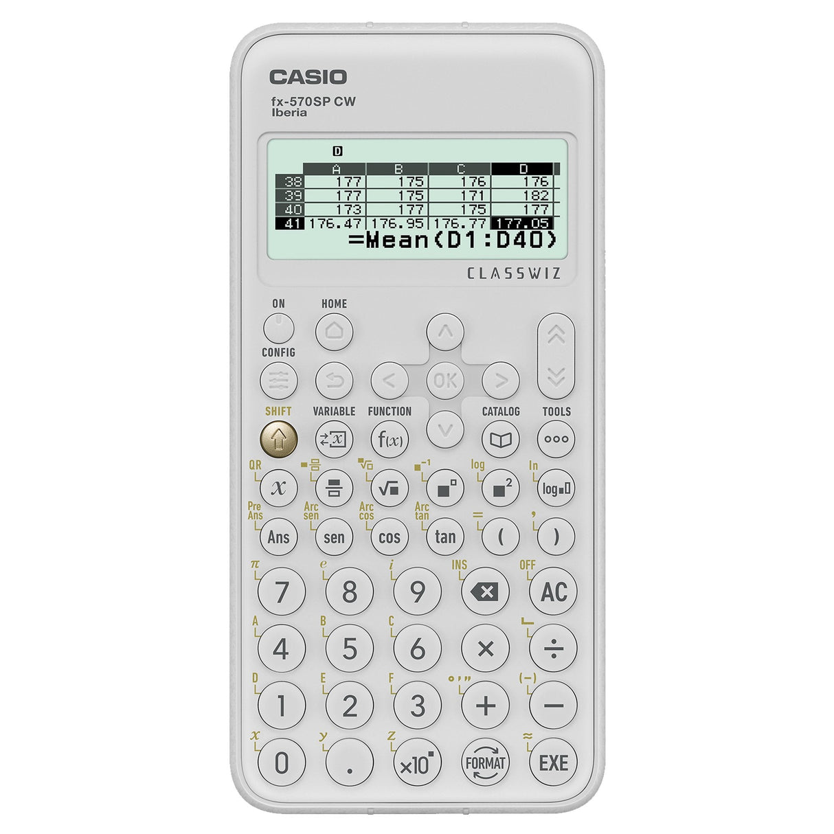 Calculadora Científica Casio Classwiz Fx-570 Sp Cw Blanca