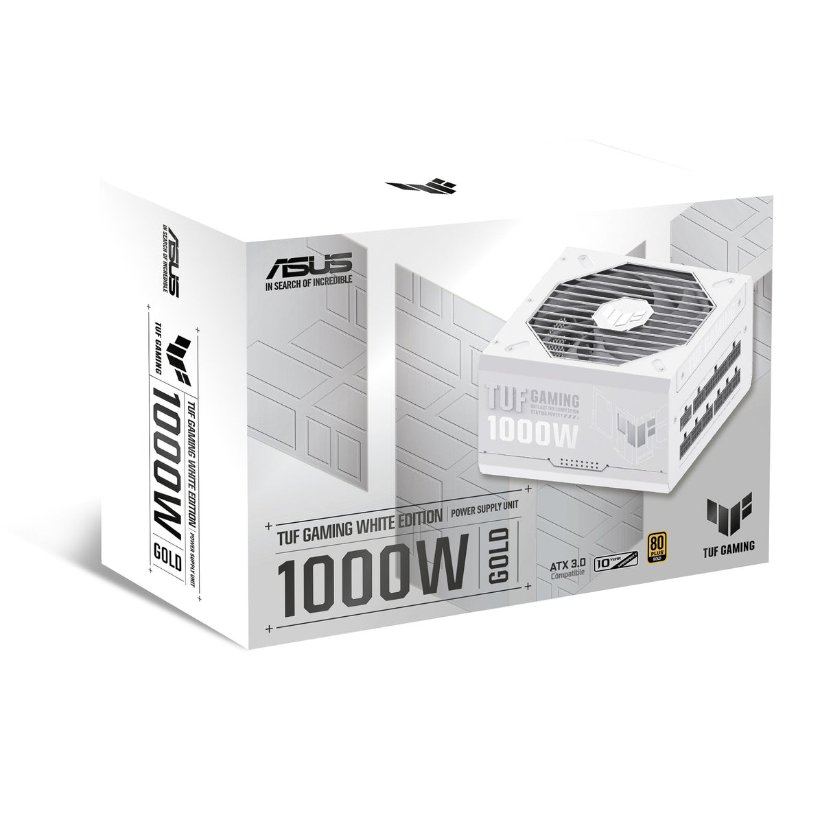 Asus Tuf Gaming 1000w Gold White Edition Unidad De Fuente De Alimentación 20+4 Pin Atx Atx Blanco