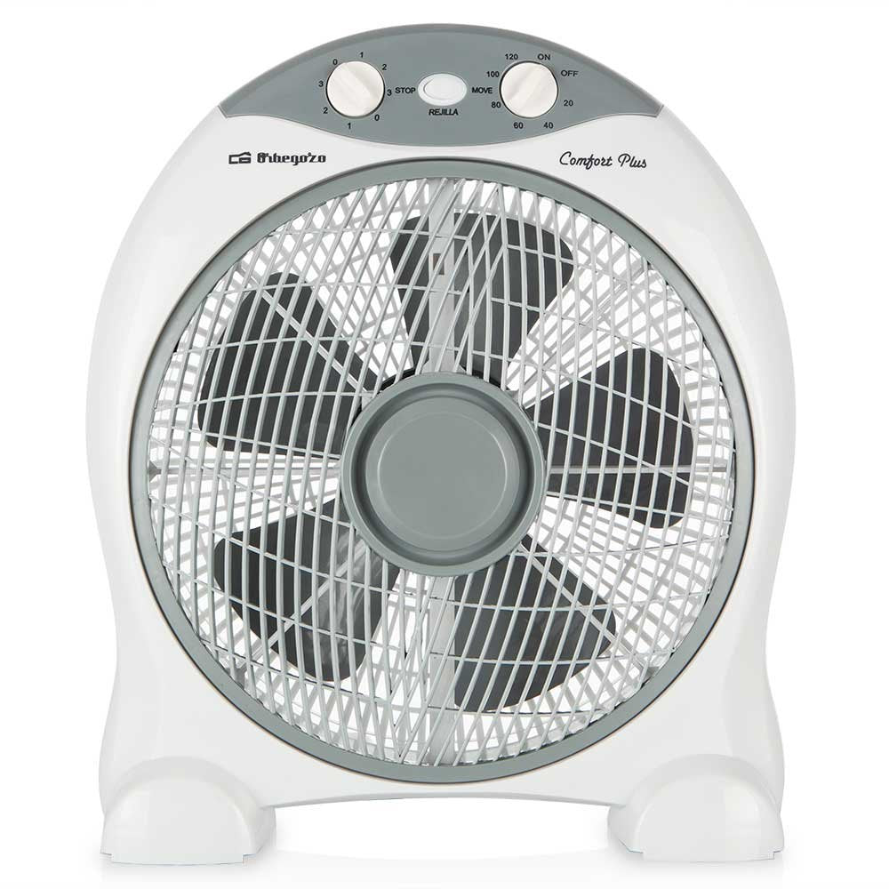 Ventilador De Suelo Orbegozo Box Fan Bf 1030 45w 5 Aspas 30cm 3 Velocidades