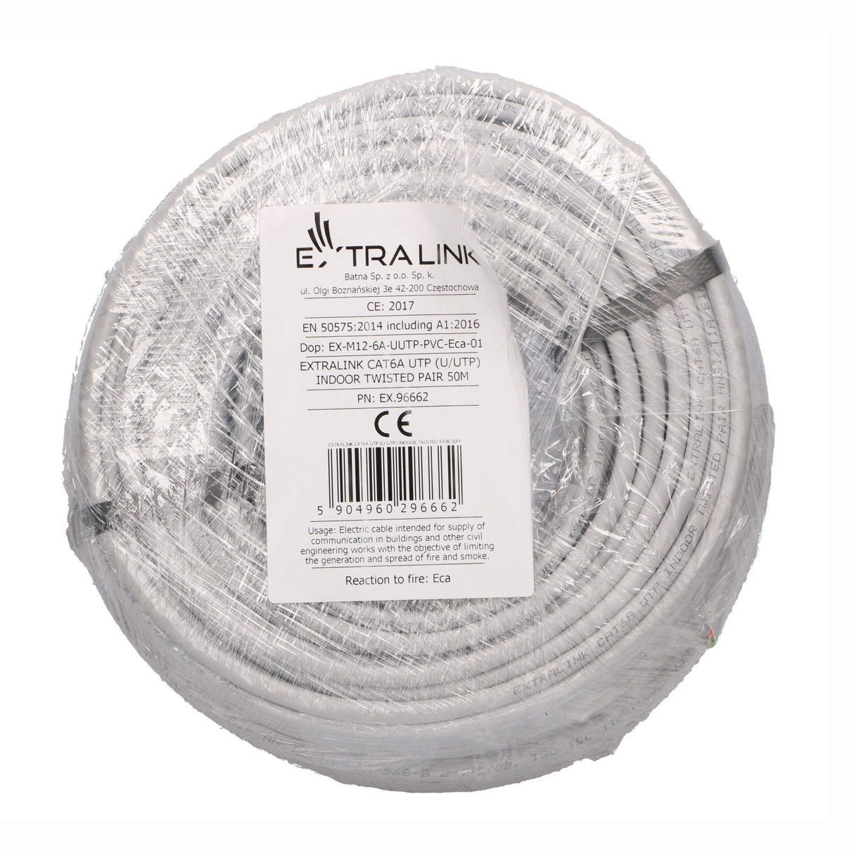 Extralink Ex.96662 Cat6a U Utp Indoor Network Cable 50m