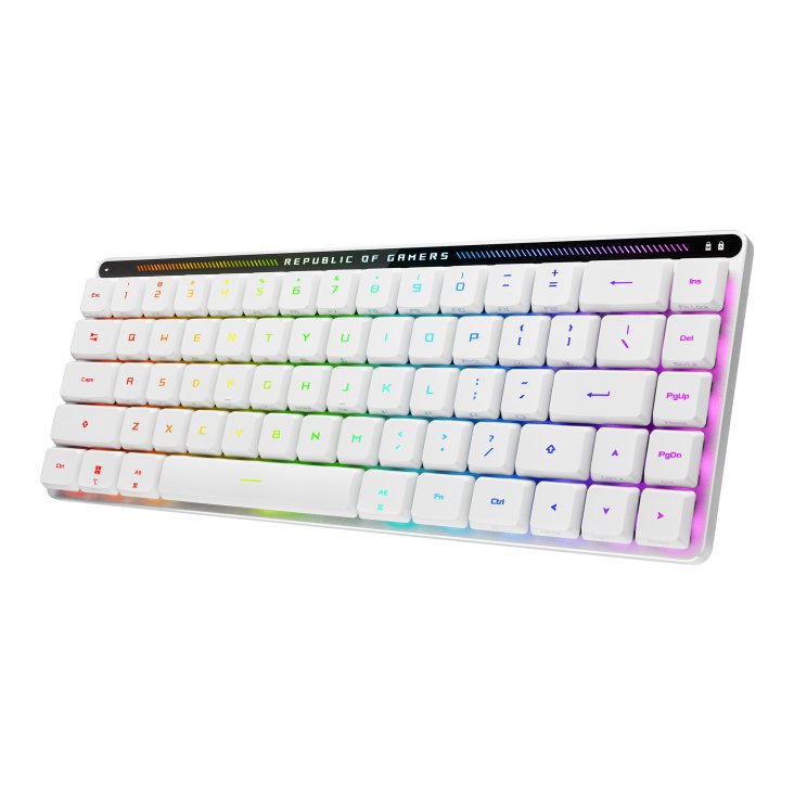 EAN 4711387334232 - ASUS ROG Falchion RX Low Profile teclado Juego USB + RF Wireless + Bluetooth QWERTZ Blanco imagen 1