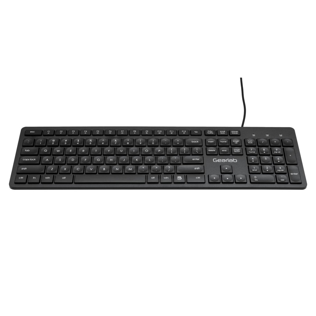 Gearlab Glb211202 Teclado Usb Qwerty Internacional De Ee.Uu. Negro
