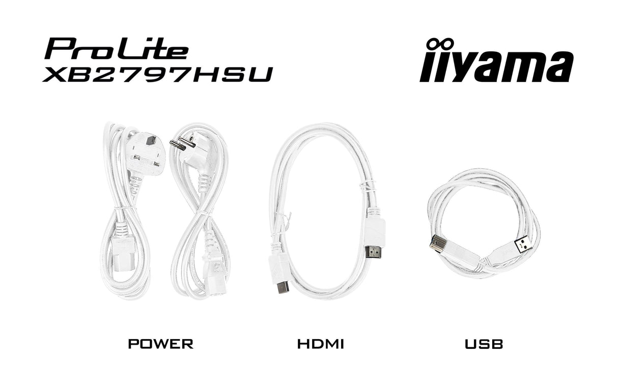 Monitor Iiyama 27" Xb2797hsu-W1 16:9 Hdmi+Dp+2xusb-C Ips