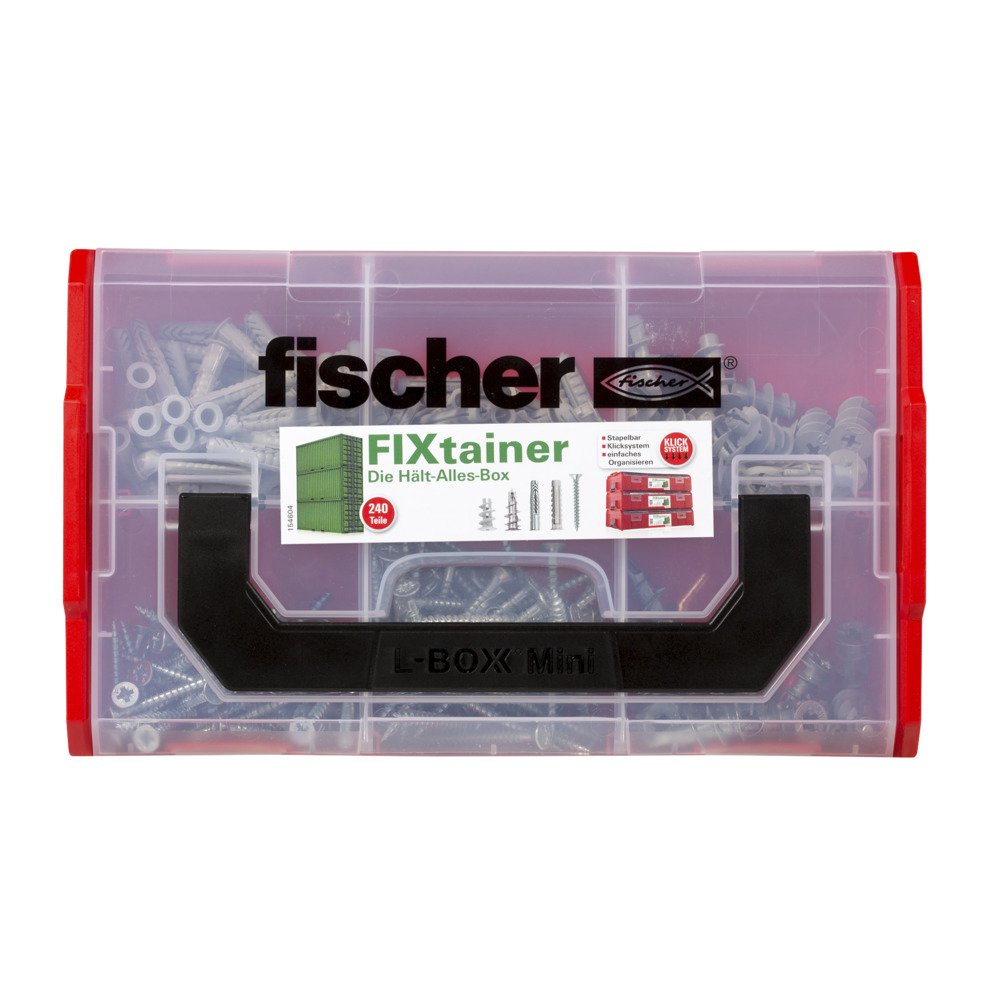Fischer Fixtainer - Caja Tacos Gris Claro, 240 Unidades 532893