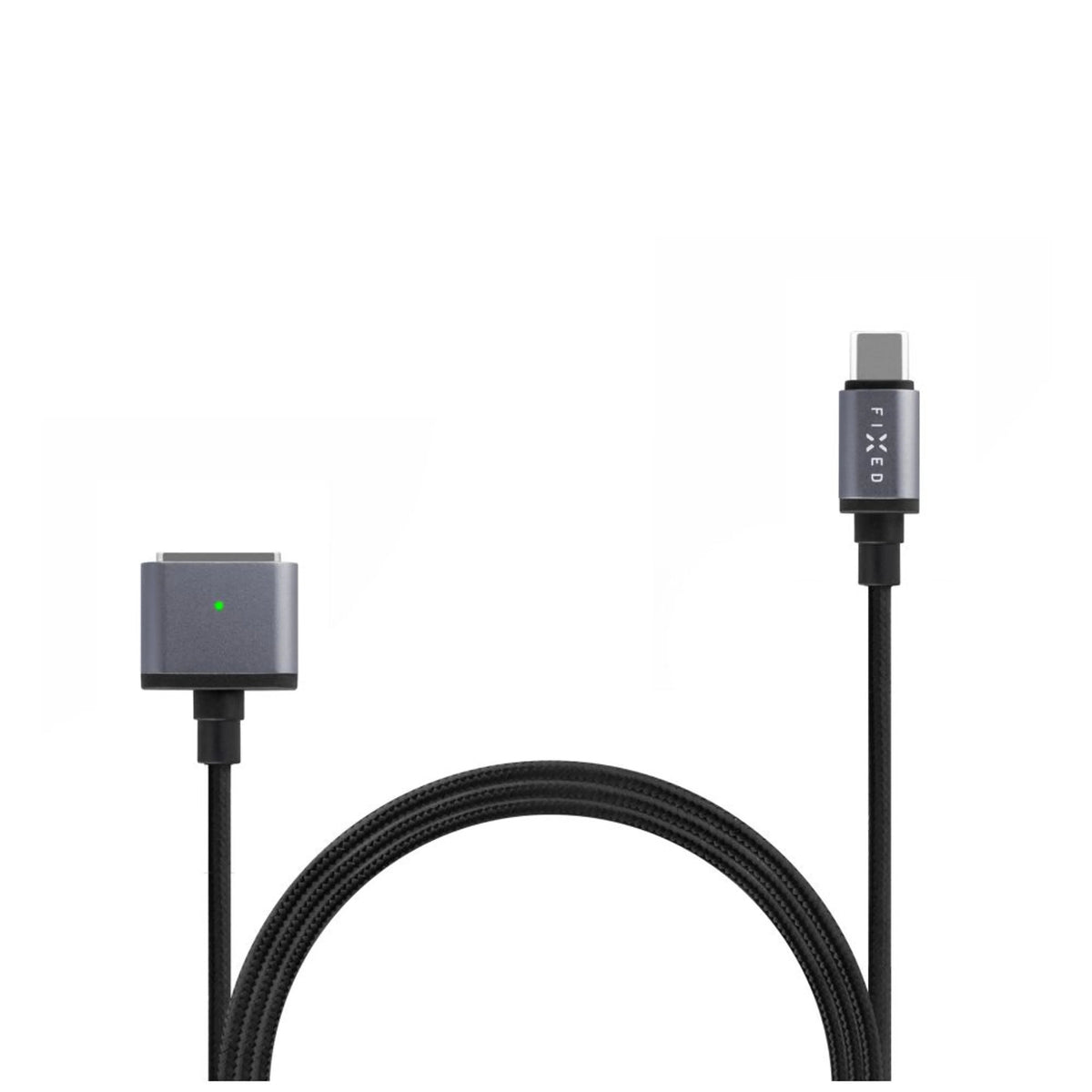 Fixed Braided Cable Usb-C Magsafe 3, 2m, 140w, Gray