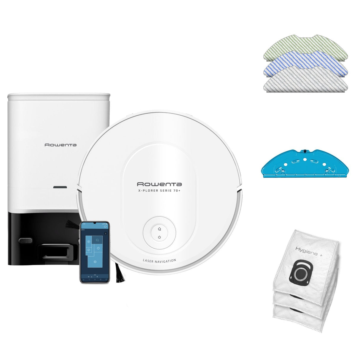 Robot Aspirador Rowenta X-Plorer Serie 70+ Animal & Allergy Friegasuelos Autonomía 3h