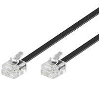 Goobay 10m Rj-11 Cable Negro Rj-11 4-Pin 50319 10metros