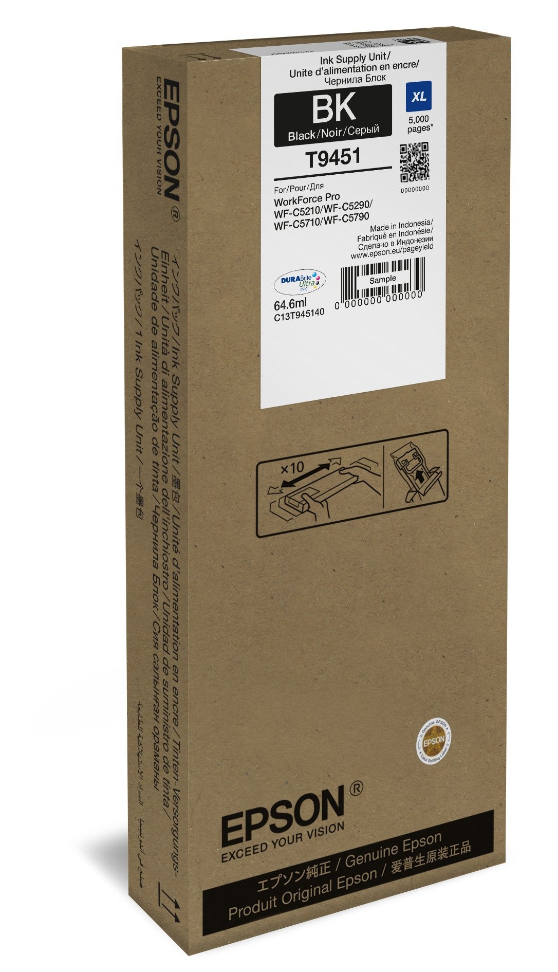 EAN 8715946645346 - Epson C13T945140 cartucho de tinta 1 pieza(s) Original Alto rendimiento (XL) Negro imagen 2