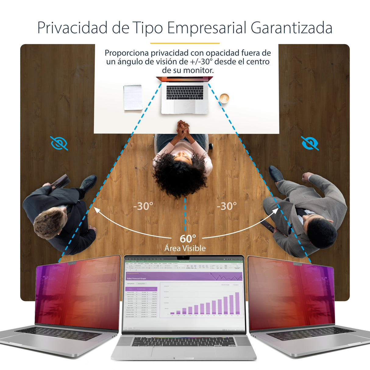 EAN 0065030902076 - StarTech.com 162MG-PRIVACY-SCREEN filtro para monitor 40,6 cm (16") Pantalla/Portátil Filtro de privacida imagen 8
