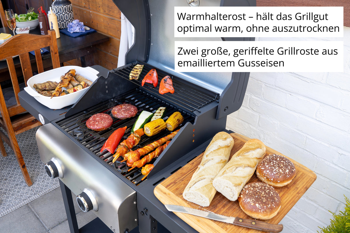 Unold Bbq Grillwagen Buddy (Negro, 2.600 Watt) 58595
