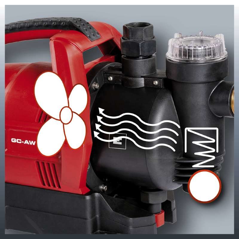 Máquina De Agua Sanitaria Einhell Gc-Aw 6333, Bomba (Rojo/Negro, 630 Vatios) 4176730