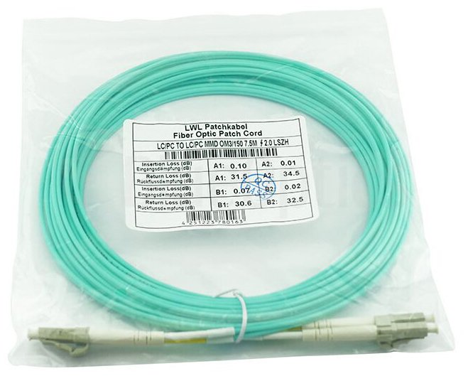 Blueoptics Sfp3131eu1mk Cable De Fibra Optica 1 M Lc Om3 Color Aguamarina