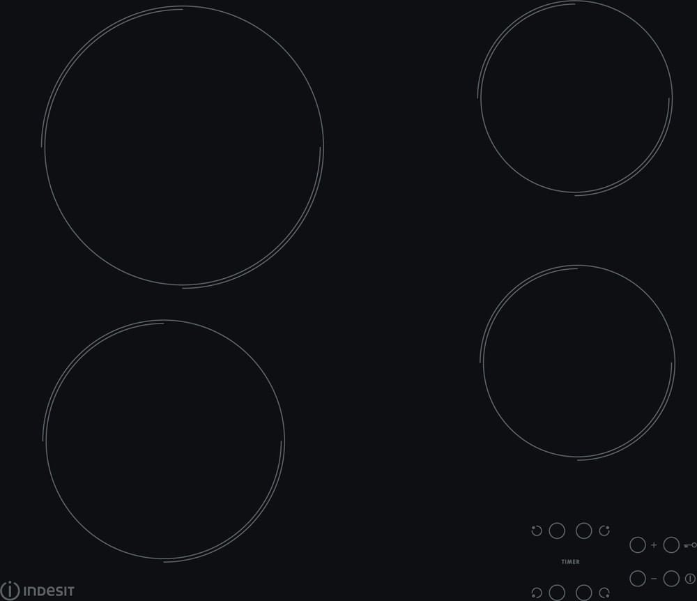 EAN 8050147042816 - Indesit AAR 160 C Negro Integrado 58 cm Cerámico 4 zona(s) imagen 1