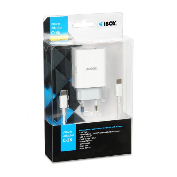 EAN 5903968680206 - iBox C-36 Universal Blanco USB Carga rápida Interior imagen 6