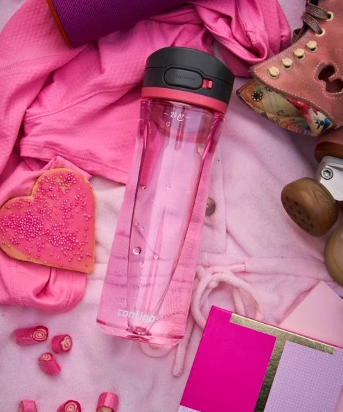 Botella Contigo Jackson 2.0 Uso Diario, Fitness, Senderismo, Deportes 720 Ml Tritan Rosa