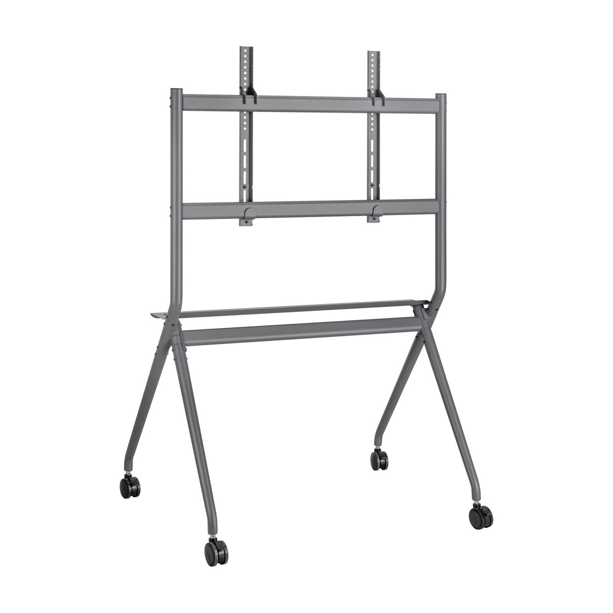 Aisens Soporte De Suelo Pro Con Rueda - 1 Bandeja Para Pantalla Interactiva/Tv 120kg De 50-86 - Negro