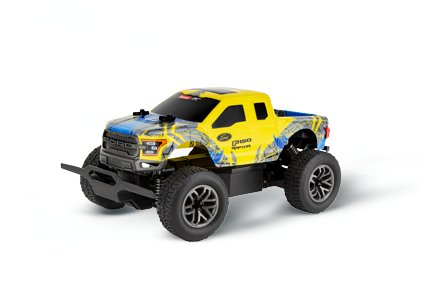 Carrera Ford F-150 Raptor Modelo Controlado Por Radio Camioneta Motor Eléctrico 1:18