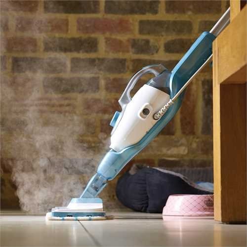 EAN 5035048648186 - Black & Decker 9IN1 Steam-mop Fregona a vapor 0,5 L 1300 W Turquesa, Blanco imagen 3