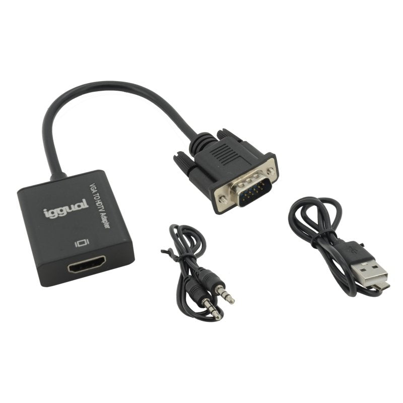 EAN 8435364317297 - iggual IGG317297 adaptador de cable de vídeo 0,25 m VGA (D-Sub) Negro imagen 3