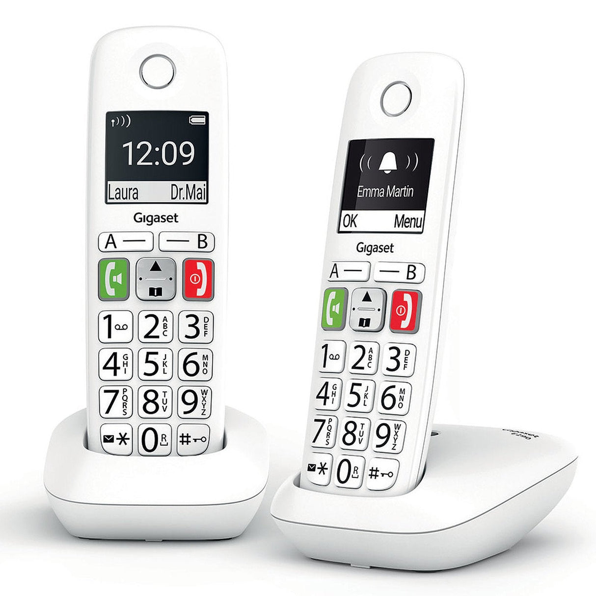 Telefono Fijo Inalambrico Gigaset E290 Blanco 150 Numeros - 21 Tonos