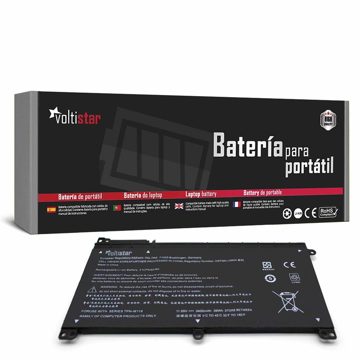 EAN 8435597495465 - VOLTISTAR BAT2215 refacción para laptop Batería imagen 1