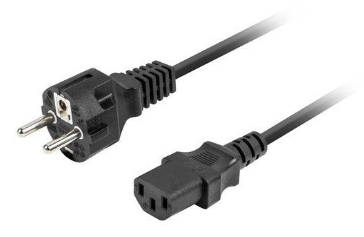 Lanberg Cable De Alimentacion Cee 7 7->Iec 320 C13 1.8m Straight