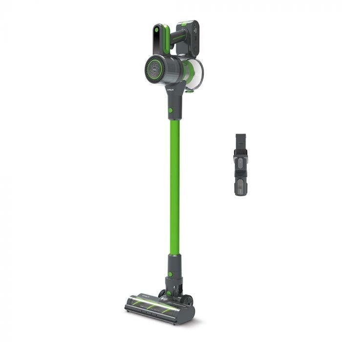 Aspirador Escoba Polti Pbeu0120 Forzaspira D-Power Sr500, Palillo, Recargable, Multiciclónico, Verde Gris