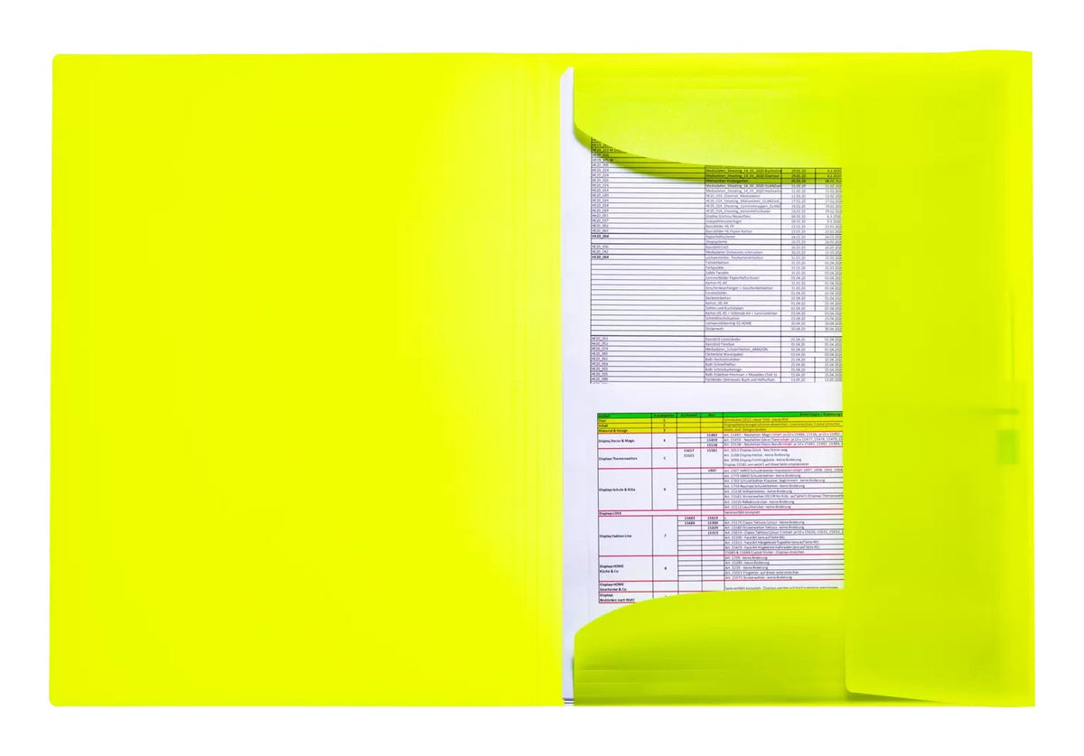 Herma Carpeta Clasificadora A3 Neon Amarillo Polypropylen 3st.