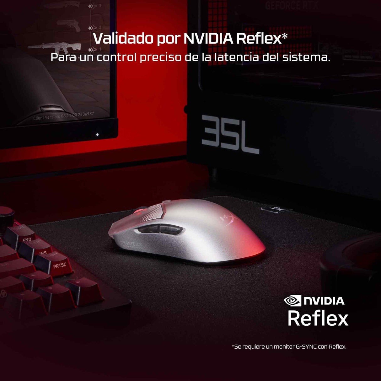 EAN 197961217414 - HyperX Pulsefire Haste 2 S Wireless Navy Gaming Mouse ratón Juego Ambidextro RF Wireless + Bluetooth + USB imagen 8