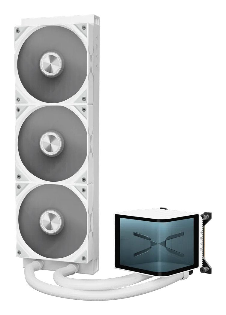 K Tryx Panorama 360 Aio Wasserkühlung, 3d-Amoled-Display - 360mm, Weiss