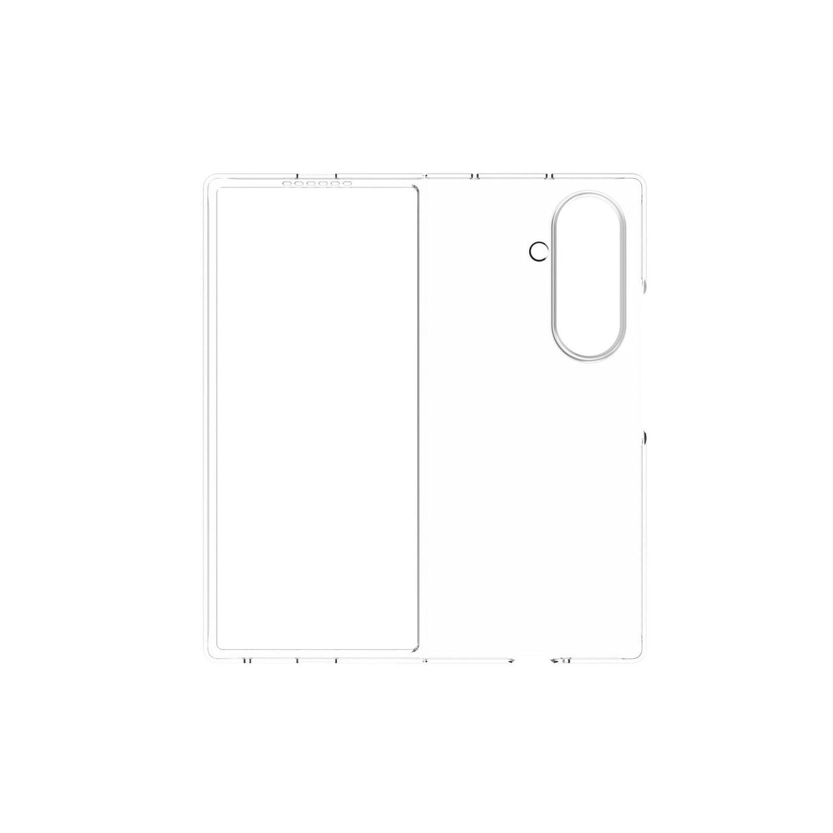 Infinite (Grs) Paris Z Fold7 Galaxy Clear Cover. Material: