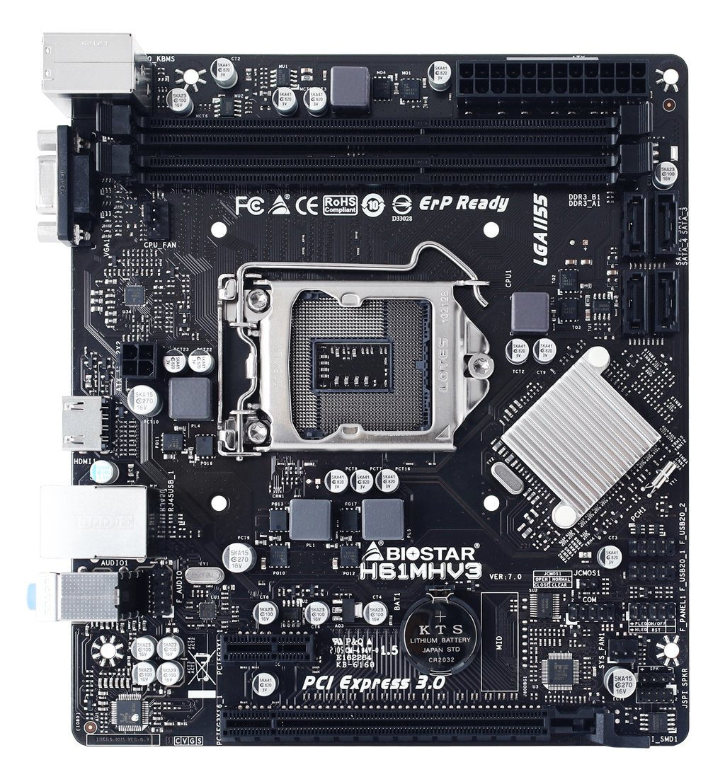 Placa Base Biostar H61mhv3 Matx Lga1155
