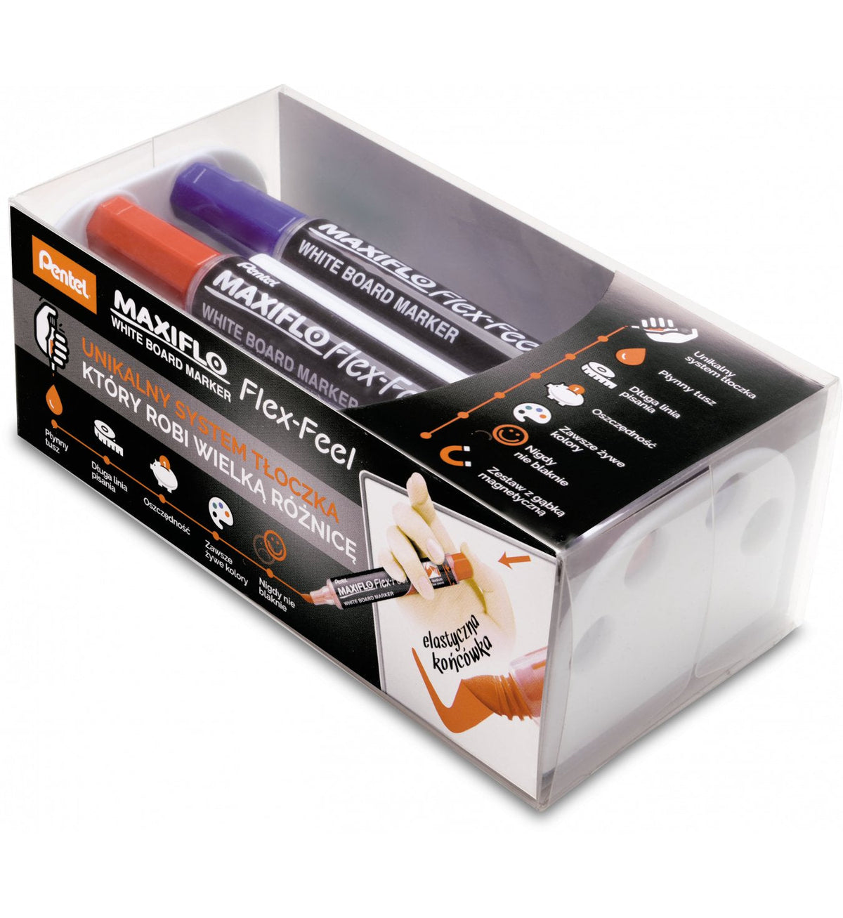 Pentel Maxiflo Flex-Feel - Marker - No Permanente