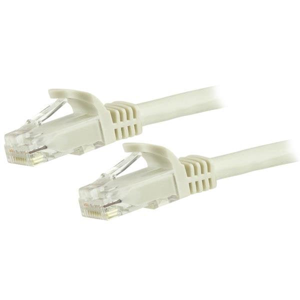 7.5 M Cat6 Cable White Cabl Snagless - 24 Awg Copper Wire