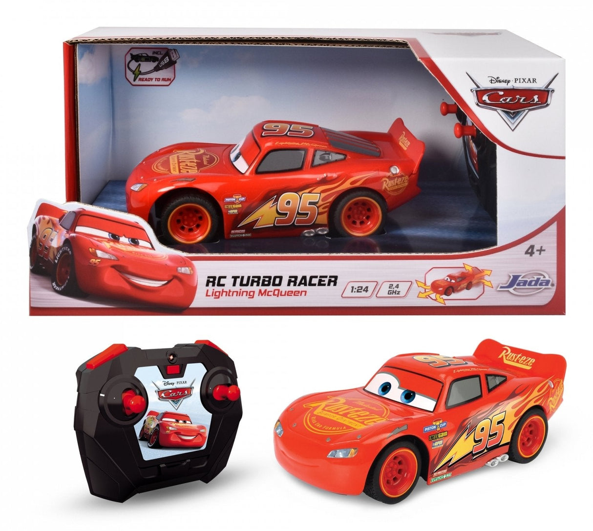 Dickie Rc Rayo Mcqueen Cars 3 1:24 Turbo 203084028
