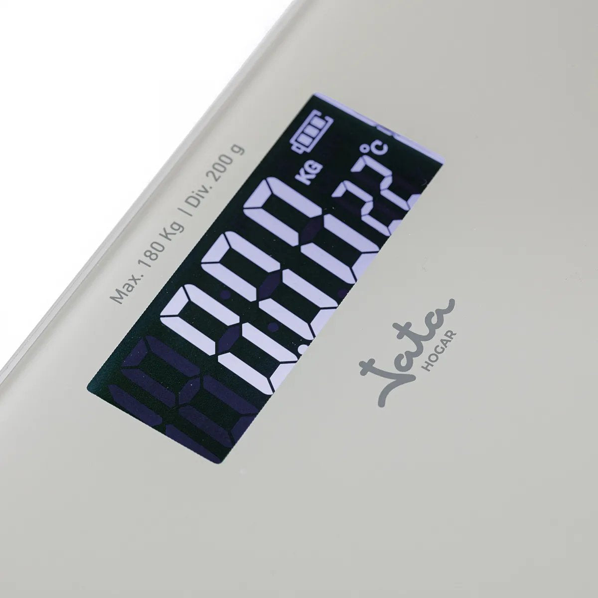 Jata Bathroom Scale Digital Auto On/Off 2xaaa Not Included White Hbas1292