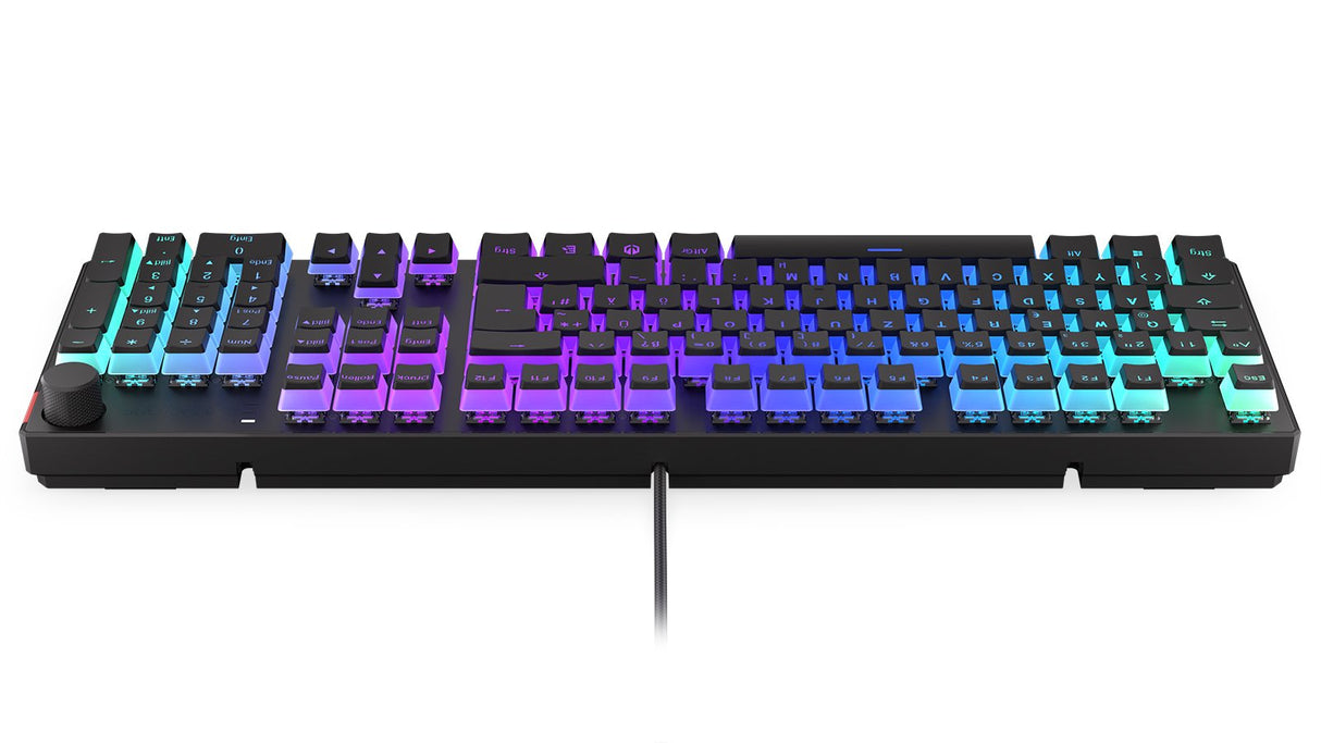 Teclado Alemán Endorfy Thock Usb Qwertz Negro