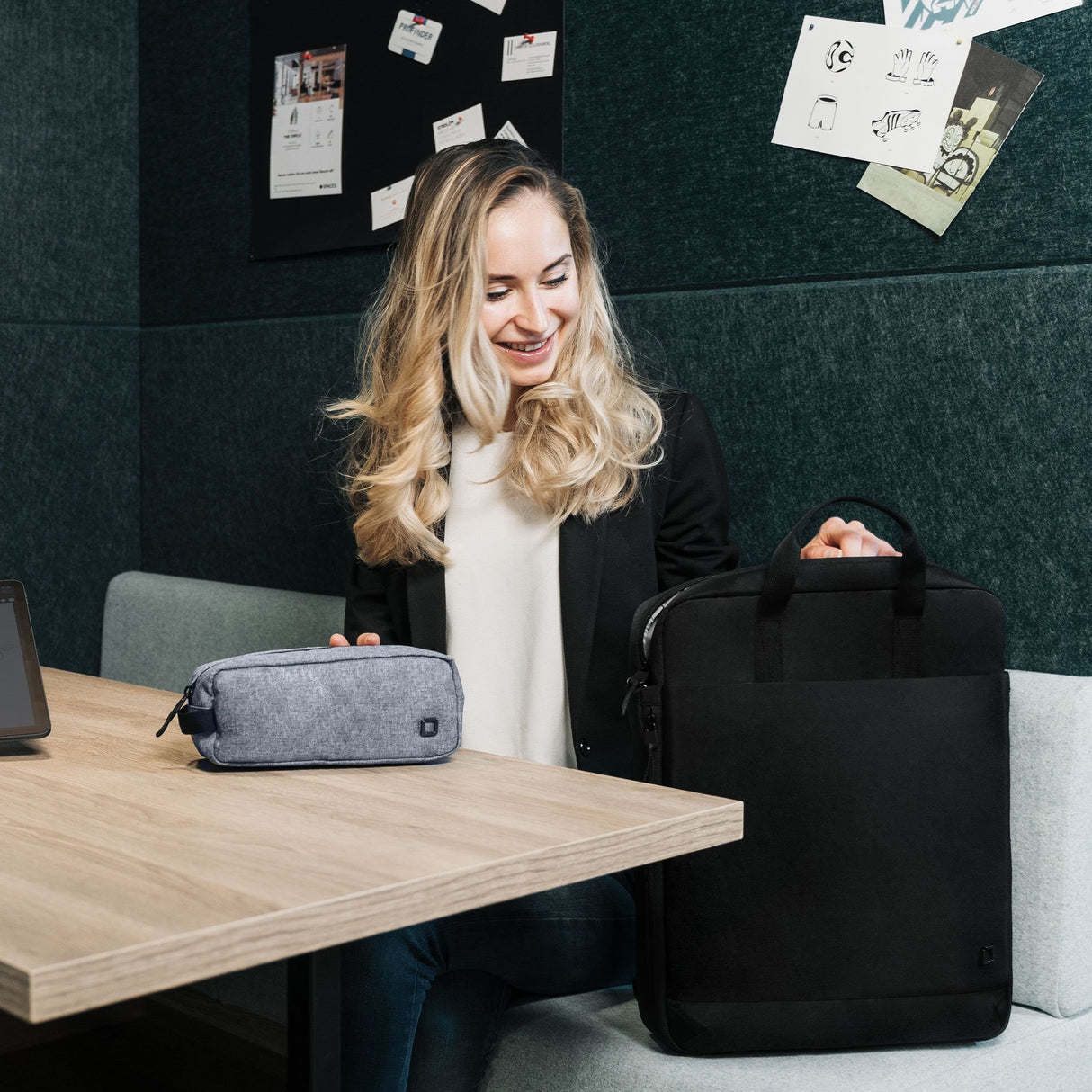 Dicota Eco Accessories Pouch Motion Azul Denim